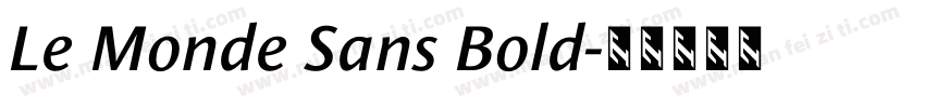 Le Monde Sans Bold字体转换